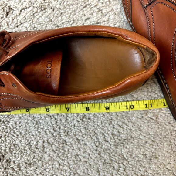 TOD'S $750 Brown Leather Wingtip Brogues Size 39 EU Men's 9 Lace-Up Dress Shoes‎ - Picture 16 of 16